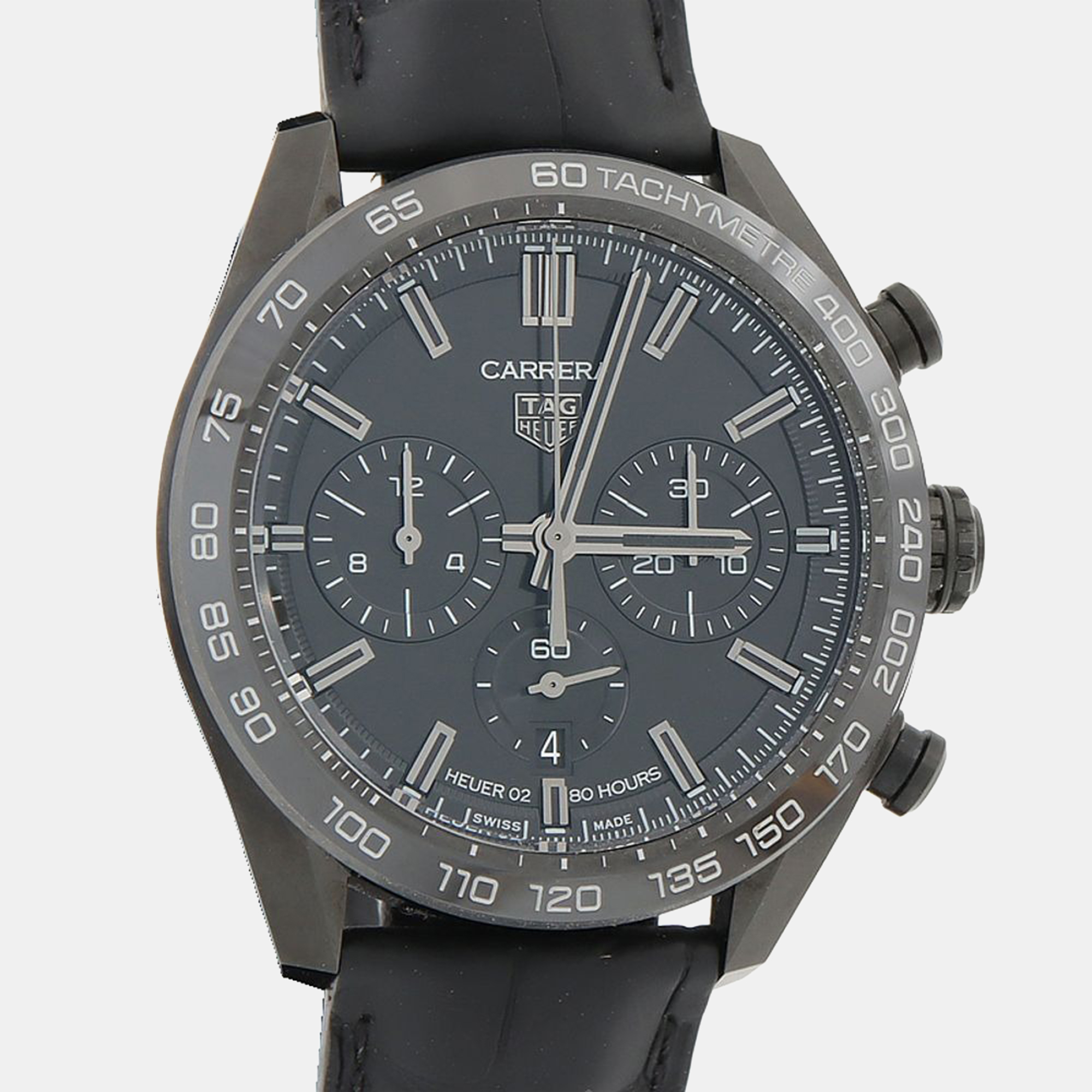 Tag Heuer Carrera Japan Edition Chronograph CBN2A1G Automatic Black Stainless Steel Men’s Wristwatch 44mm