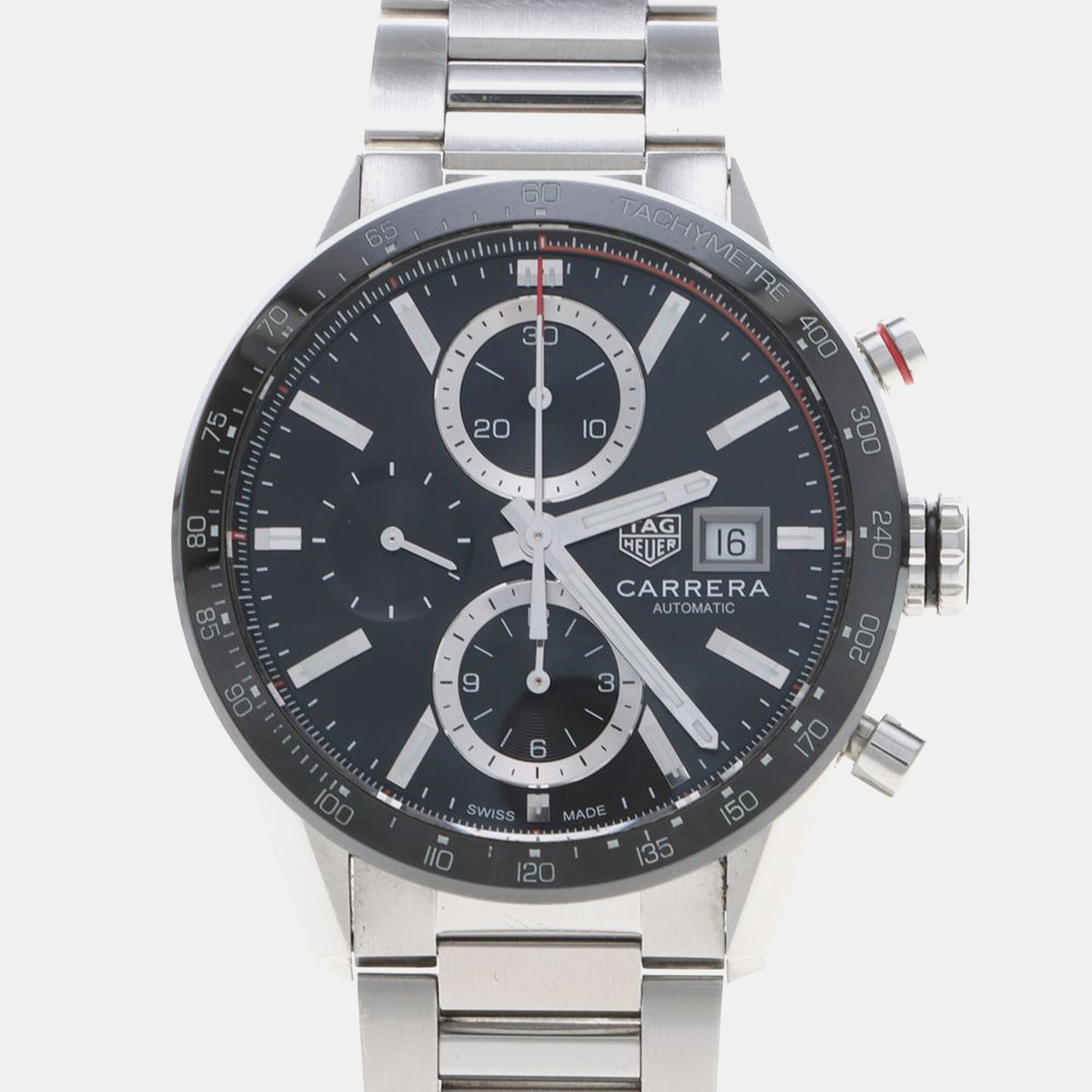 

TAG Heuer Carrera CBM2110-0 Automatic Chronograph Stainless Steel Men's Wristwatch, Black