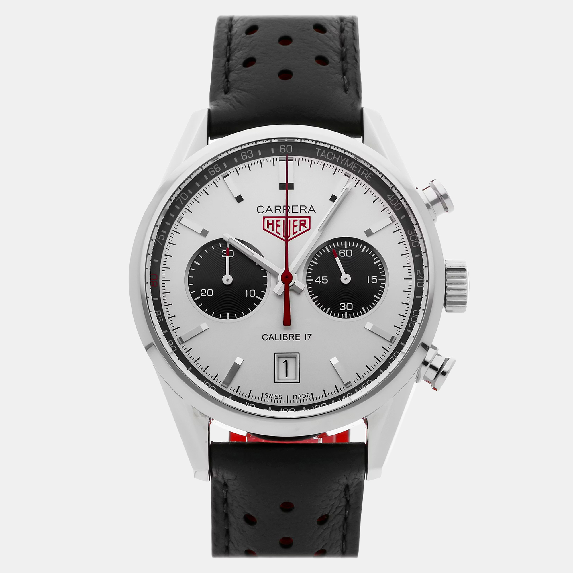 Tag Heuer Carrera Jack Heuer Limited Edition CV2119.FC6310 Automatic Chronograph Silver Dial Stainless Steel Men’s Wristwatch 41mm