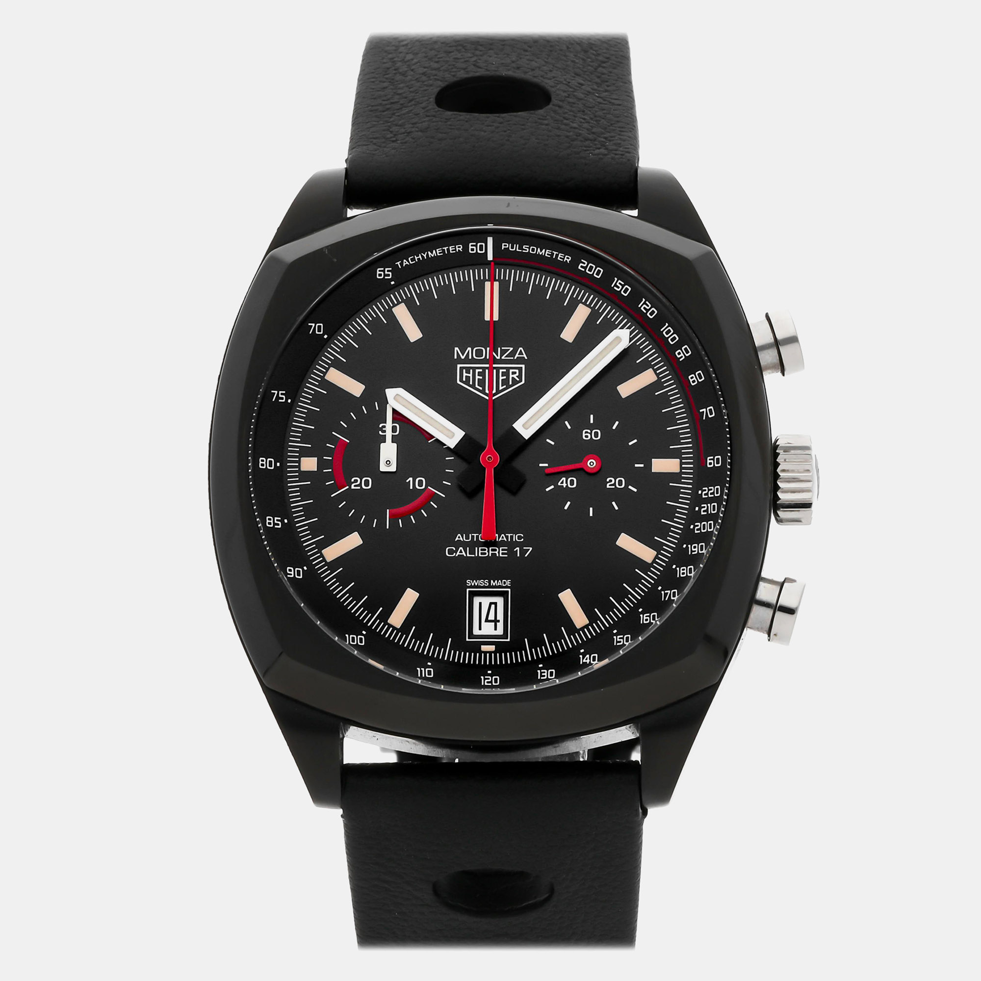 

Tag Heuer Monza Limited Edition CR2080.FC6375 Automatic Titanium Men's Wristwatch 42 mm, Black