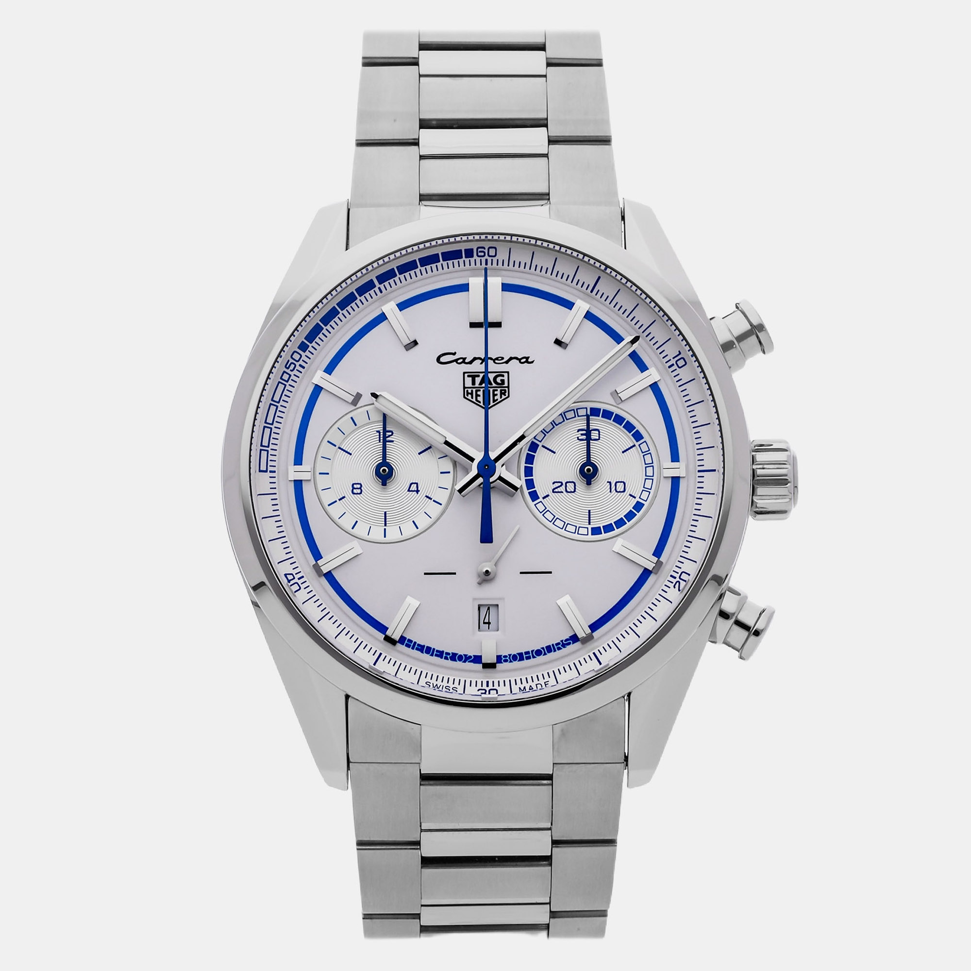 Tag Heuer Carrera Chronograph x Porsche CBN2016.EB0275 White Stainless Steel Automatic Men’s Wristwatch 42mm