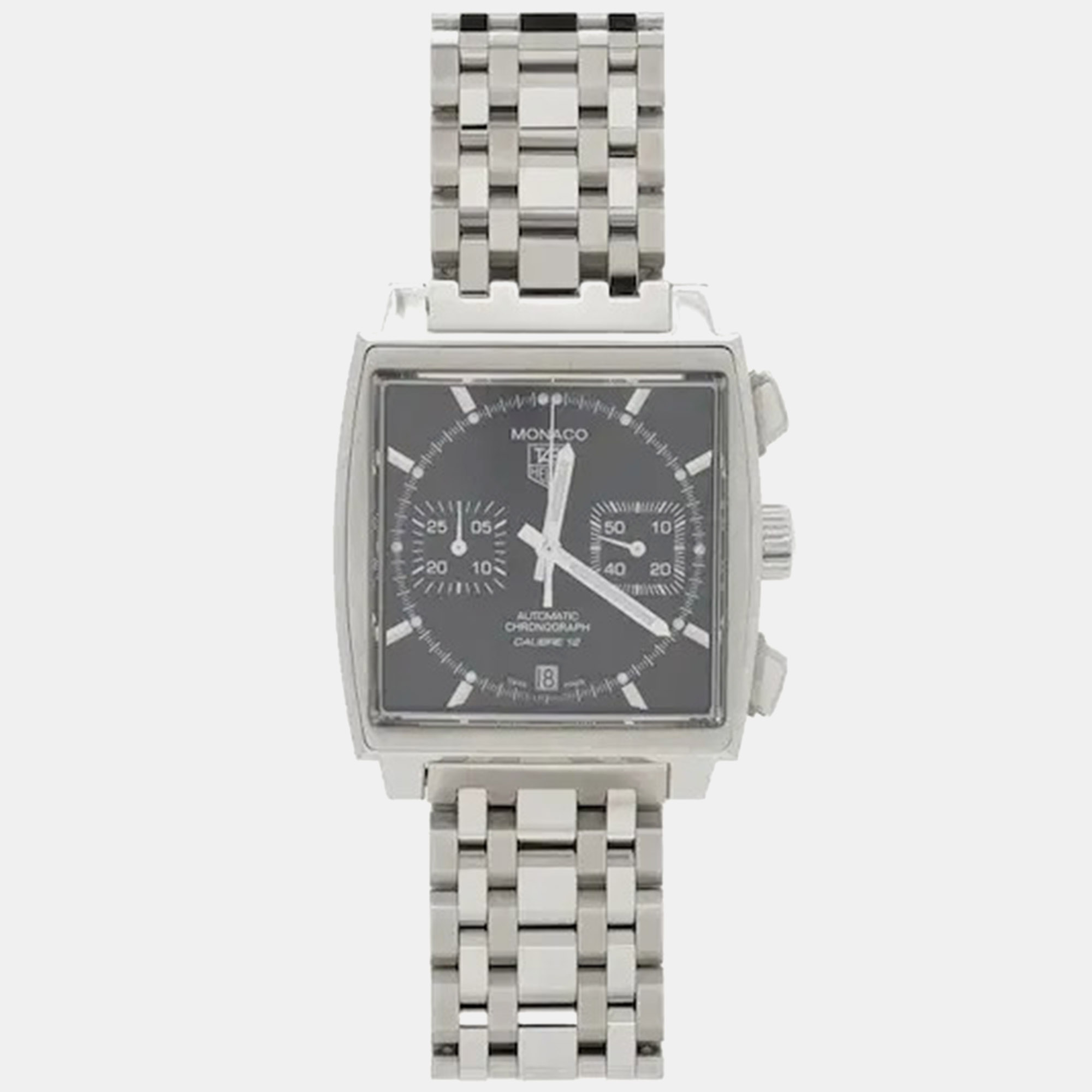 Tag Heuer Monaco CAW2110 Black Stainless Steel Automatic Men’s Wristwatches 39mm