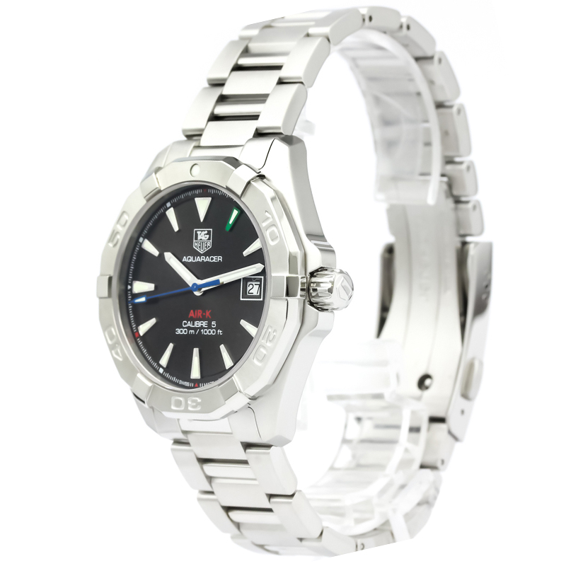 Tag Heuer Black Stainless Steel Aquaracer Air K Men S Wristwatch 40mm Tag Heuer Tlc