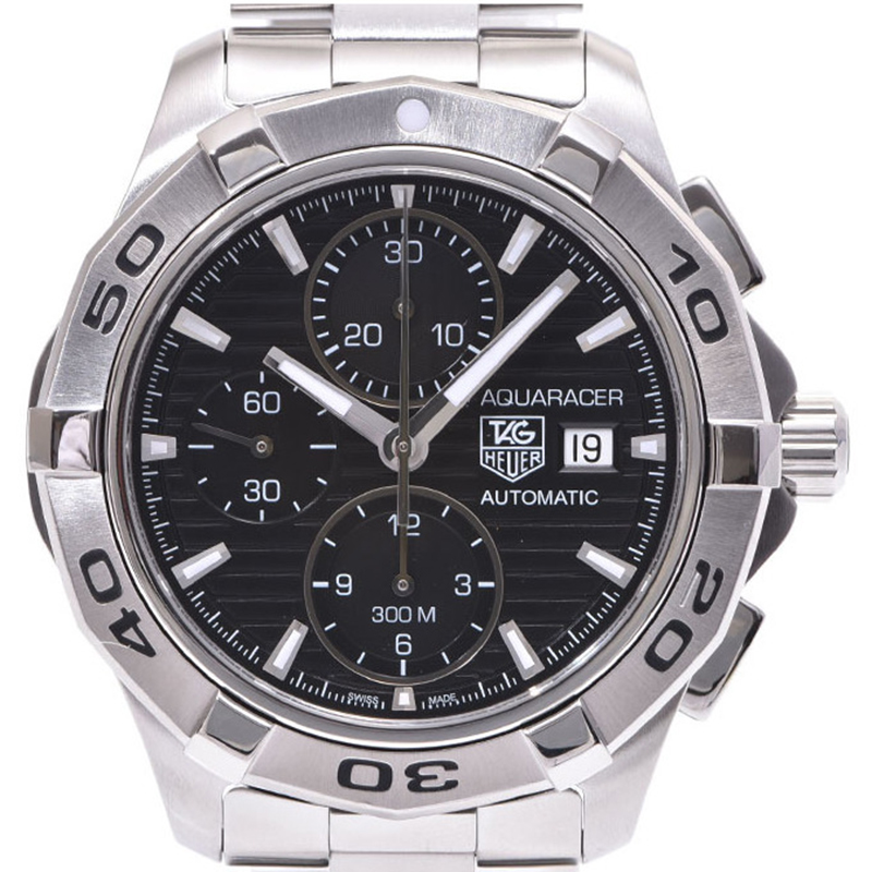 

Tag Heuer Black Stainless Steel Aquaracer Chronograph Men's Wristwatch