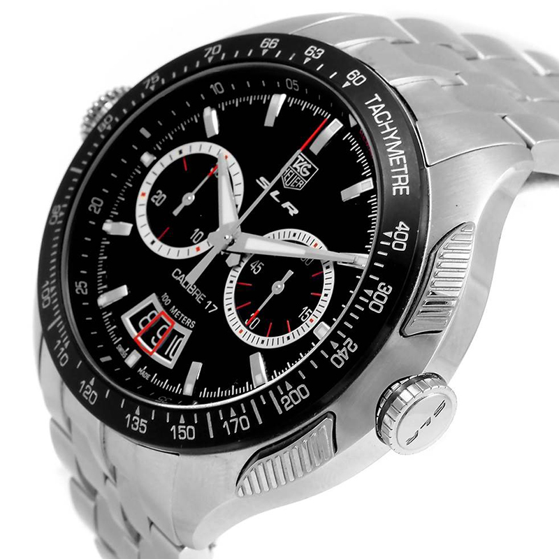 

Tag Heuer Black Stainless Steel Mercedez SLR McLaren Chronograph CAG2010 Men's Wristwatch