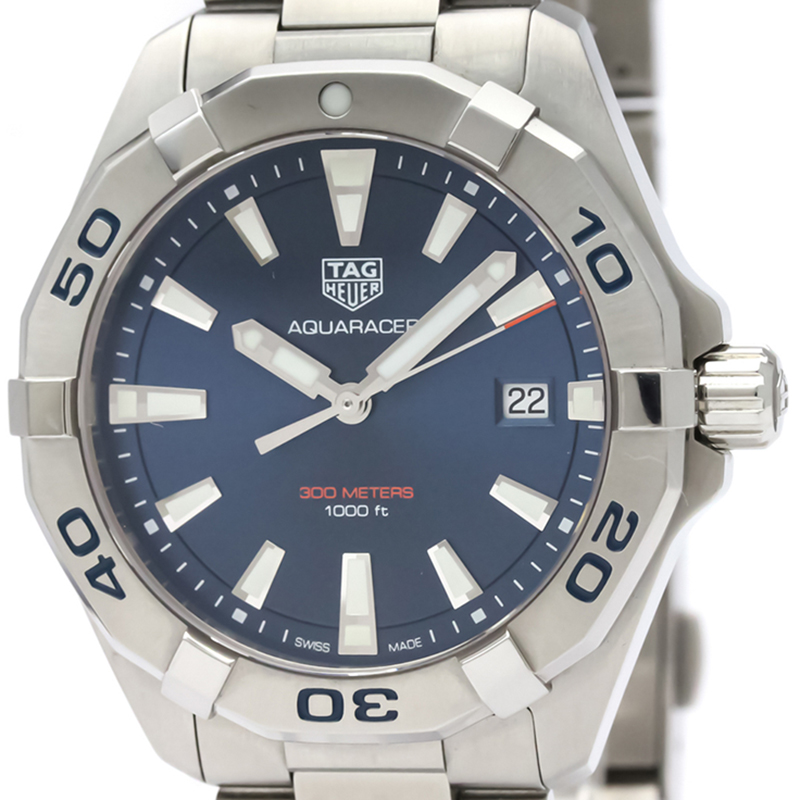 

Tag Heuer Blue Stainless Steel Aquaracer