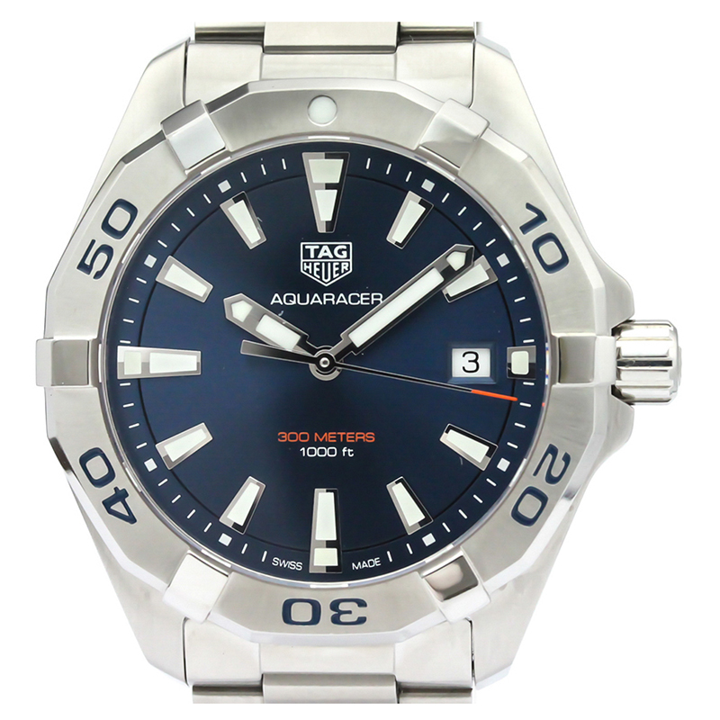 

Tag Heuer Blue Stainless Steel Aquaracer