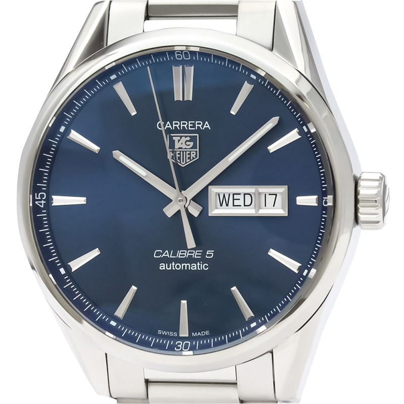 

Tag Heuer Blue Stainless Steel Carrera Calibre