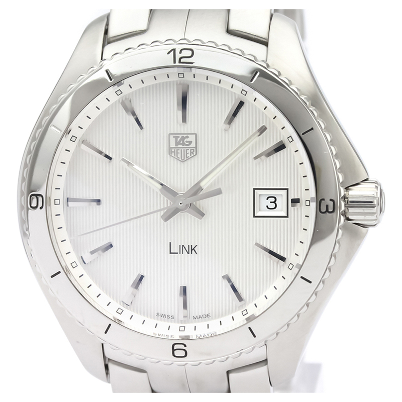 

Tag Heuer White Stainless Steel Link WAT111 Men's Wristwatch