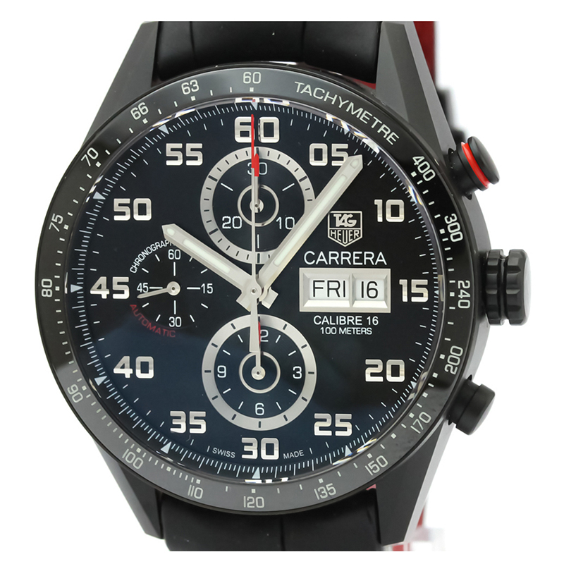 

Tag Heuer Black Ceramic And Titanium Carrera Calibre