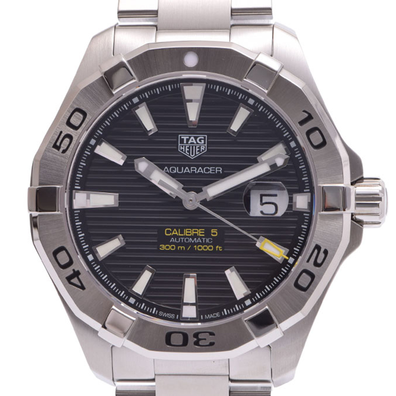 

Tag Heuer Black Stainless Steel Aquaracer Caliber
