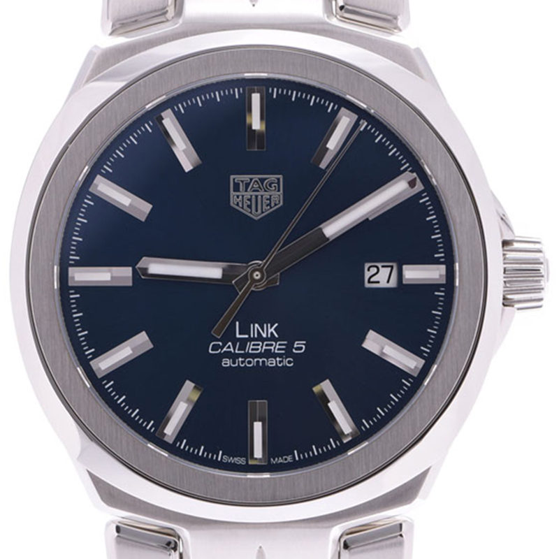 

Tag Heuer Blue Stainless Steel Link Caliber