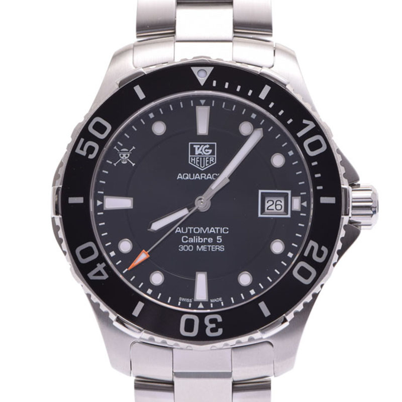

Tag Heuer Black Stainless Steel Aquaracer WAN2114 Men's Wristwatch