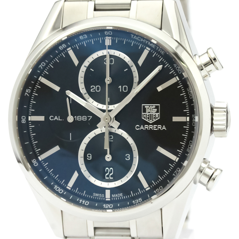 

Tag Heuer Black Stainless Steel Carrera Calibre