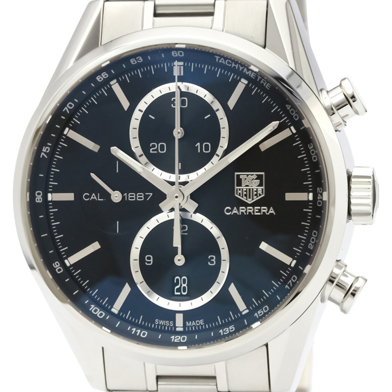 

Tag Heuer Black Stainless Steel Carrera Calibre