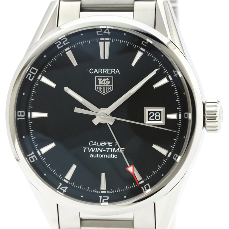 

Tag Heuer Black Stainless Steel Carrera Automatic WAR2010 Men's Wristwatch