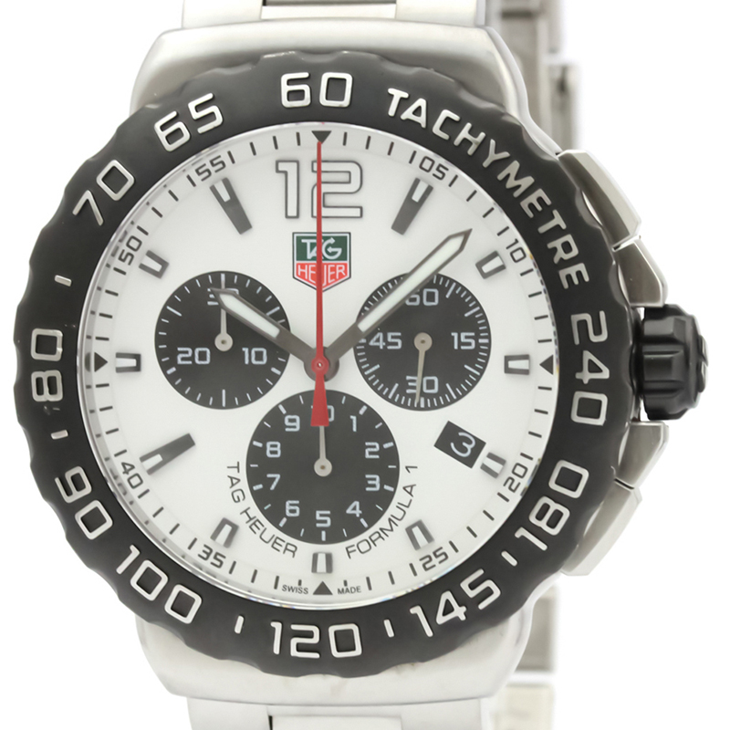 

Tag Heuer White Stainless Steel Formula