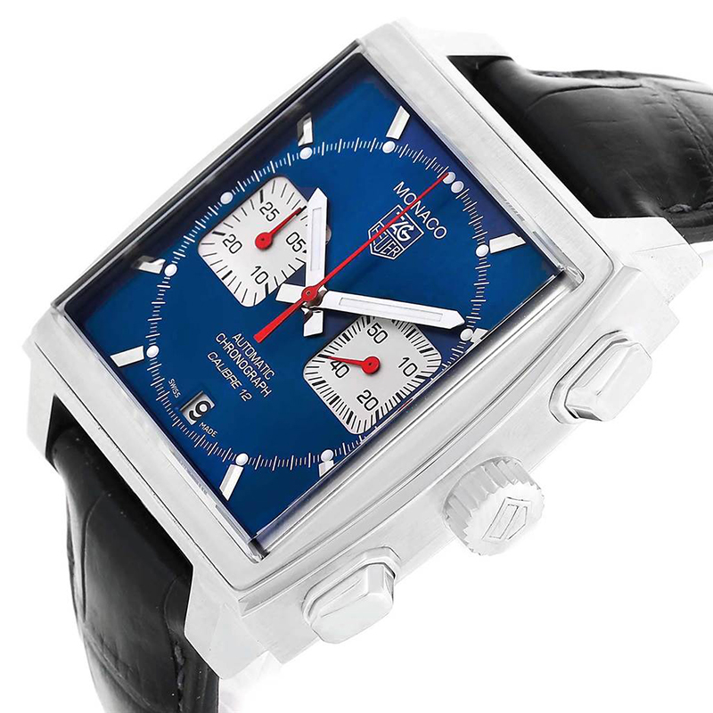 

Tag Heuer Blue Stainless Steel Monaco Calibre