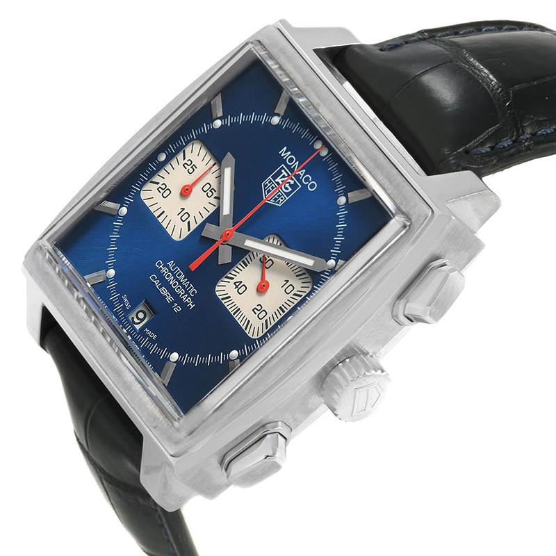 

Tag Heuer Blue Stainless Steel Monaco Calibre