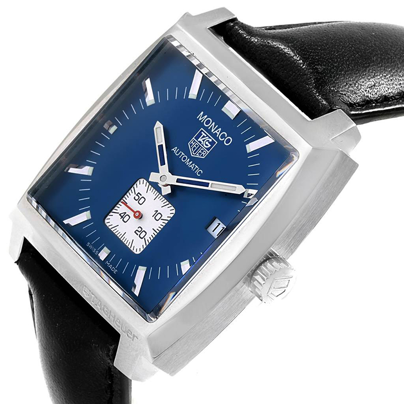 

Tag Heuer Blue Stainless Steel Monaco Calibre