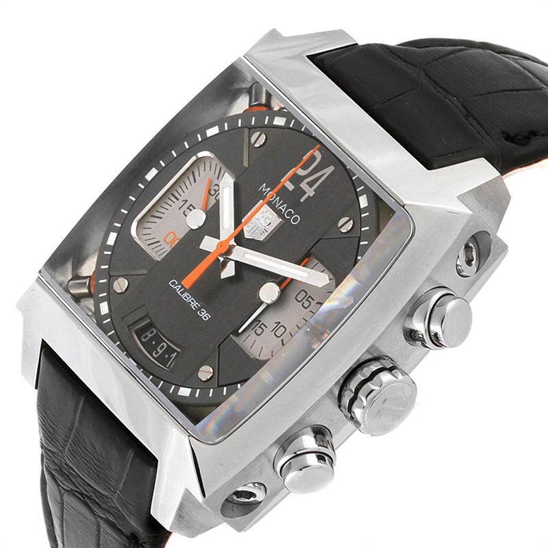 

Tag Heuer Silver Stainless Steel Monaco Calibre, Grey