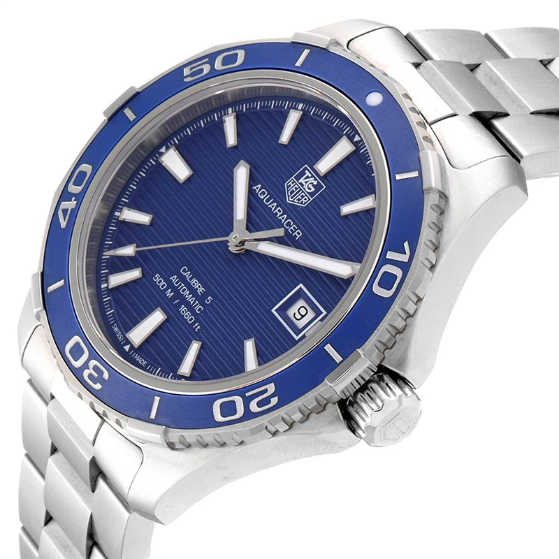 

Tag Heuer Blue Stainless Steel Aquaracer Calibre