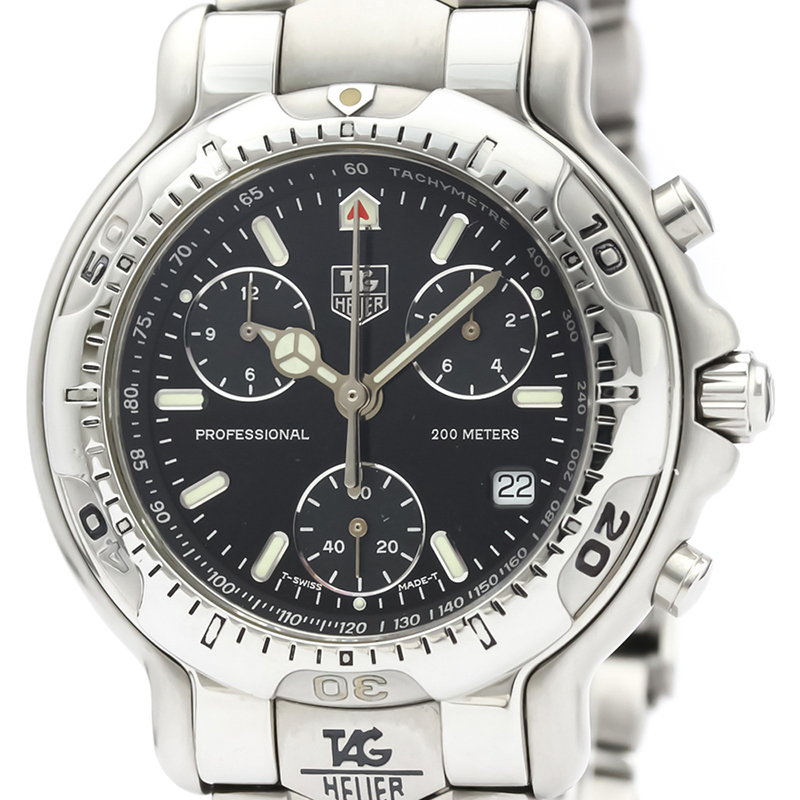

Tag Heuer Black Stainless Steel Professional