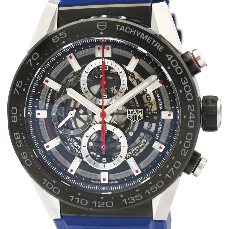 

Tag Heuer Black Stainless Steel Carrera Calibre Heuer
