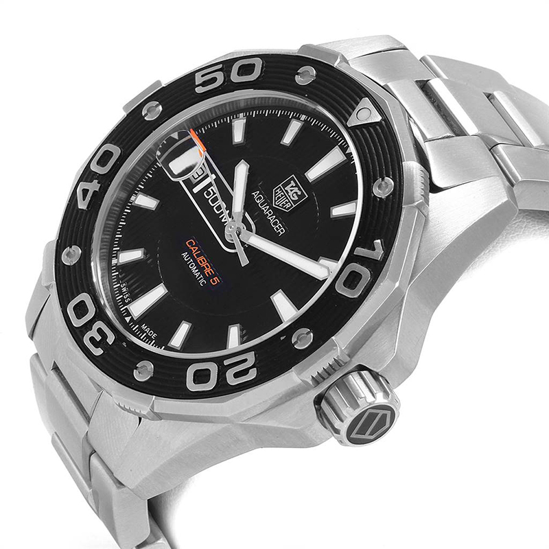 

Tag Heuer Black Stainless Steel Aquaracer Calibre