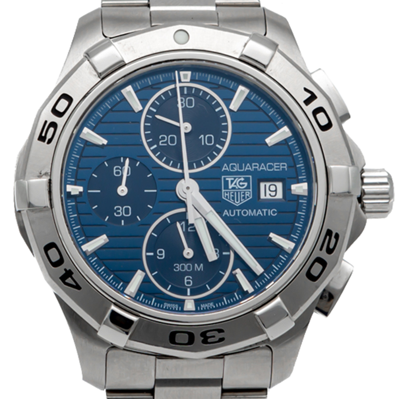 

Tag Heuer Blue Aquaracer Stainless Steel Automatic Men'S Watch, Navy blue