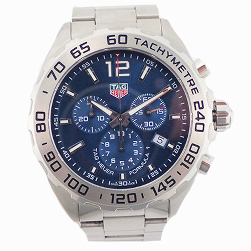 Tag Heuer Blue Stainless Steel Formula 1 CAZ101K Men's Wristwatch