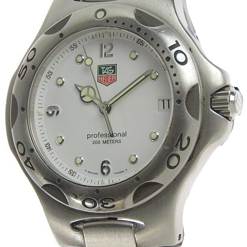 

Tag Heuer White Stainless Steel Kirium WL1110 Men's Wristwatch