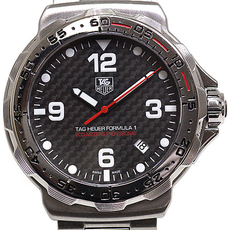 

Tag Heuer Black Carbon Stainless Steel Formula