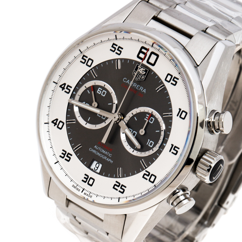 

Tag Heuer Grey Stainless Steel Carrera Calibre, Silver