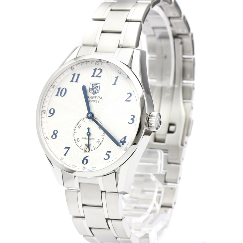 

Tag Heuer White Stainless Steel Carrera Heritage Calibre, Silver
