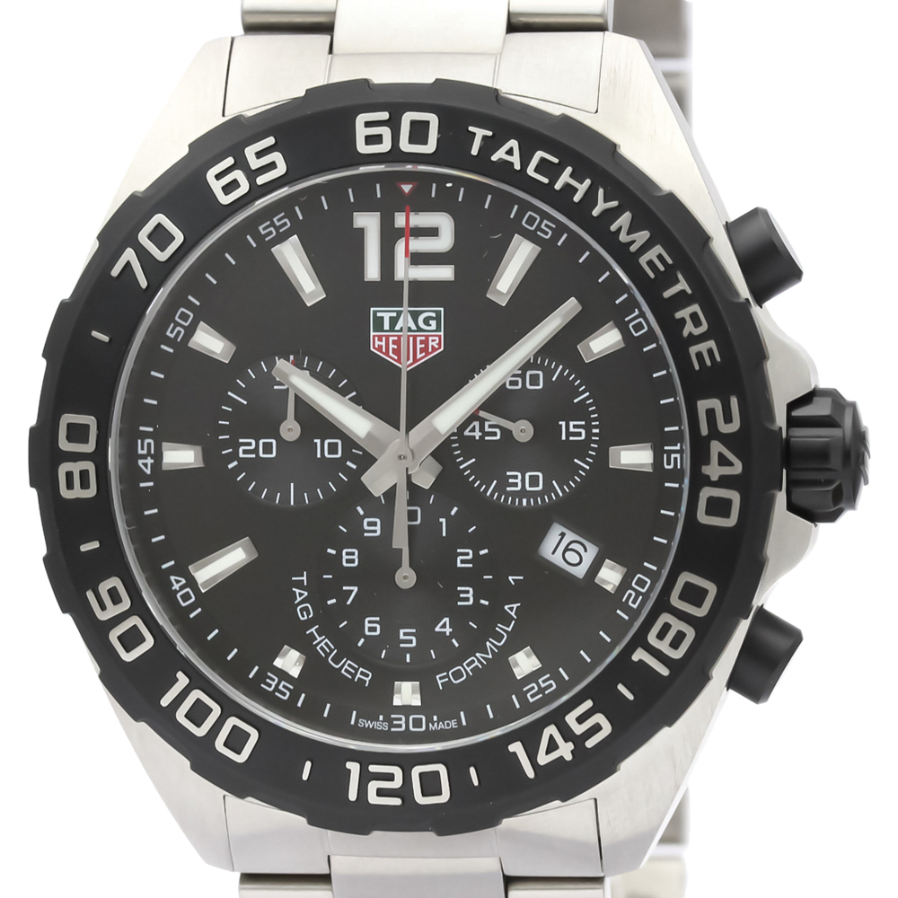 

Tag Heuer Black Stainless Steel Formula