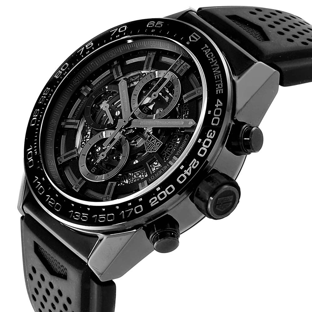 

Tag Heuer Black Ceramic Carrera Chronograph CAR2A90 Men's Wristwatch