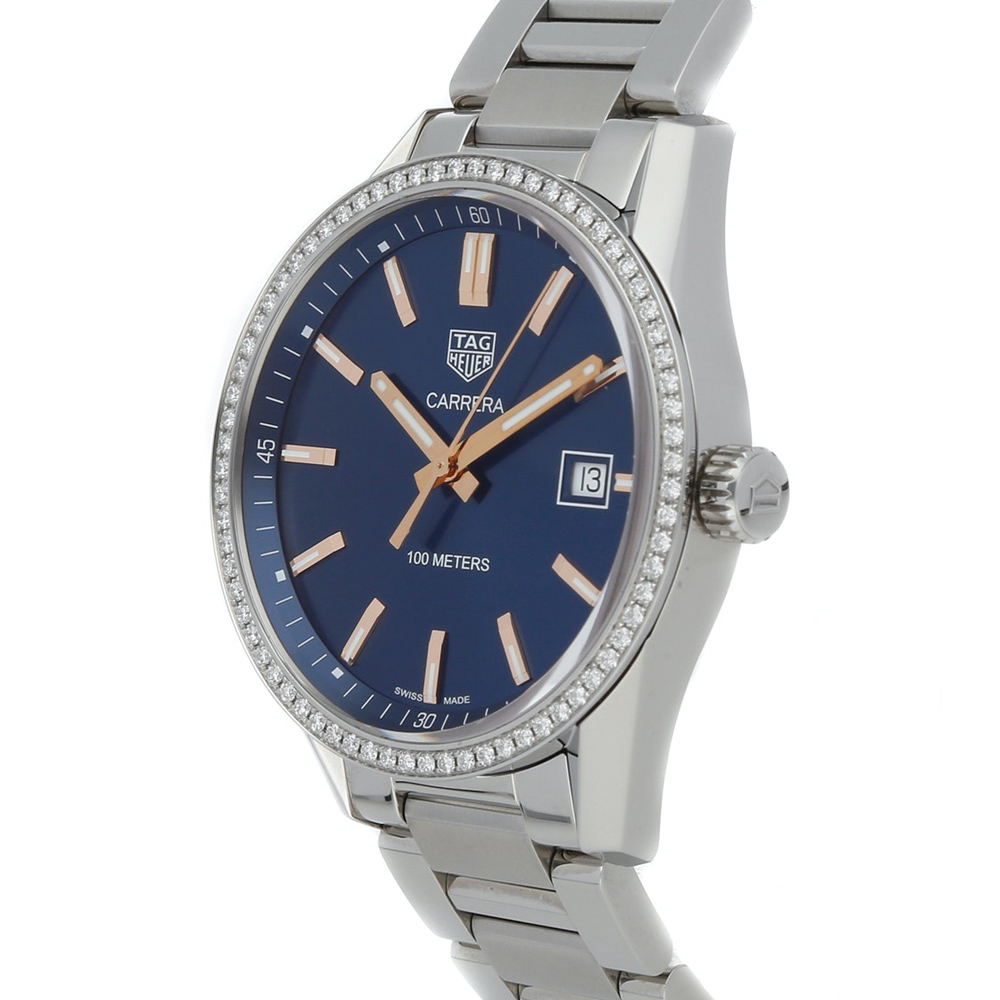 

Tag Heuer Blue Diamonds Stainless Steel Carrera WAR1114.BA0601 Men's Wristwatch