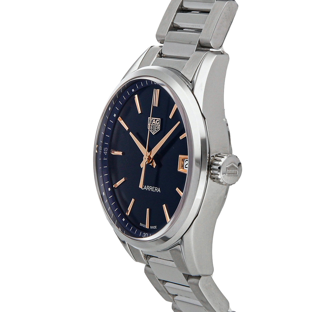 

Tag Heuer Blue Stainless Steel Carrera WBK1312.BA0652 Men's Wristwatch