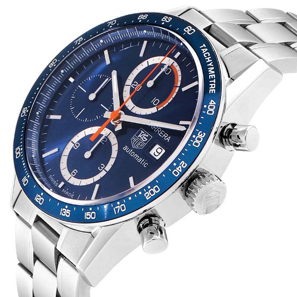 

Tag Heuer tainless Steel Carrera Legend CV2015 Men's Wristwatch, Blue