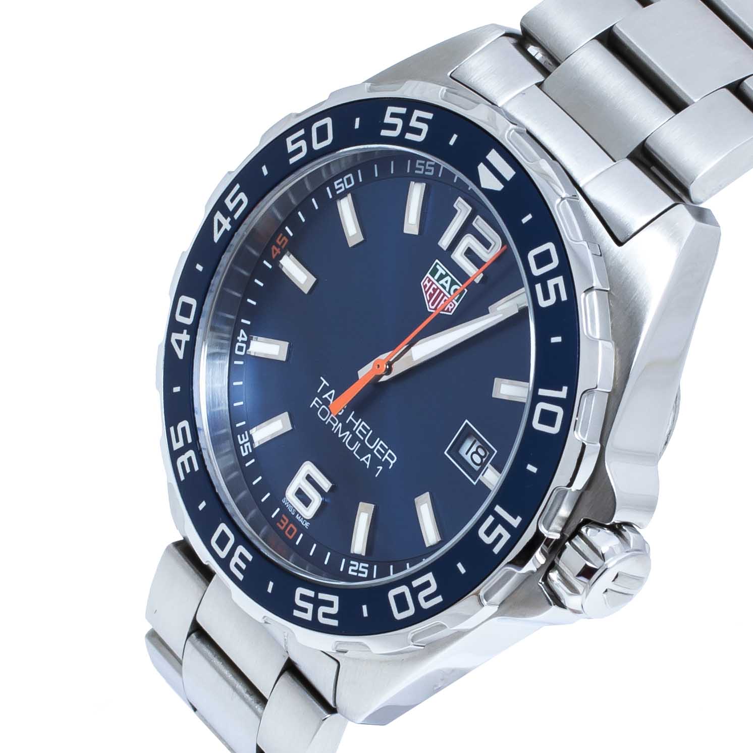 

TAG Heuer Blue Stainless Steel Formula, Silver