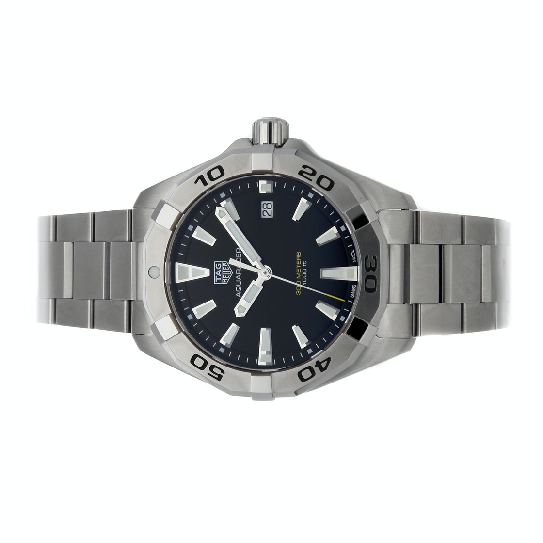 

Tag Heuer Black Stainless Steel Aquaracer