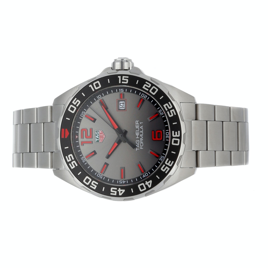 

Tag Heuer Gray/Red Stainless Steel Formula, Grey