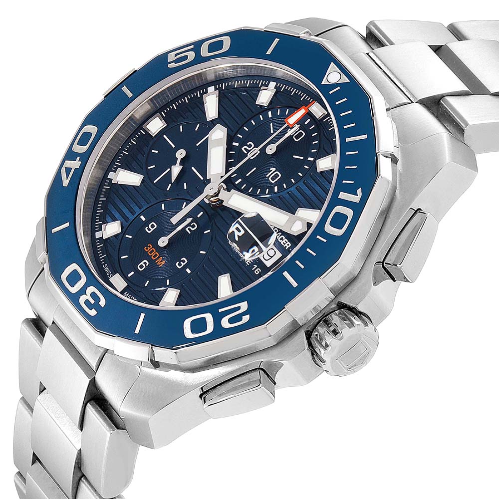 

Tag Heuer Blue Stainless Steel Aquaracer CAY211B Men's Wristwatch