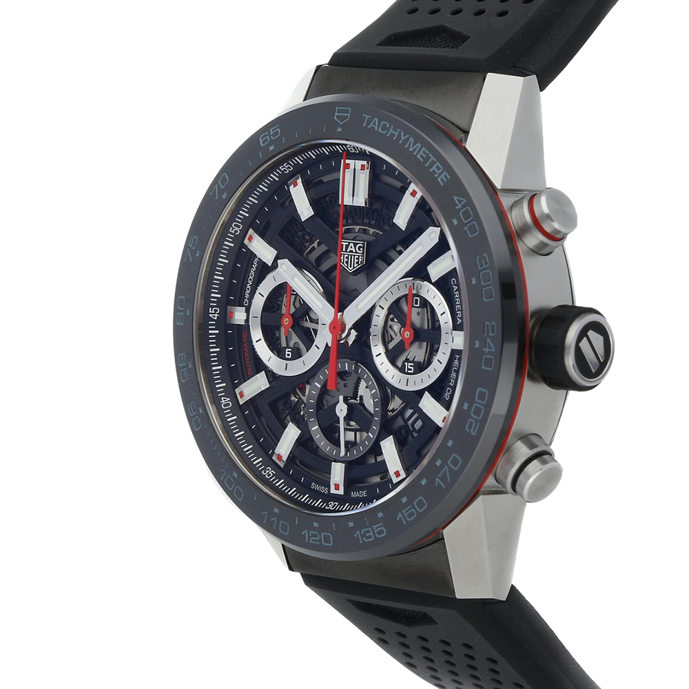 

Tag Heuer Black Stainless Steel Carrera Calibre Heuer