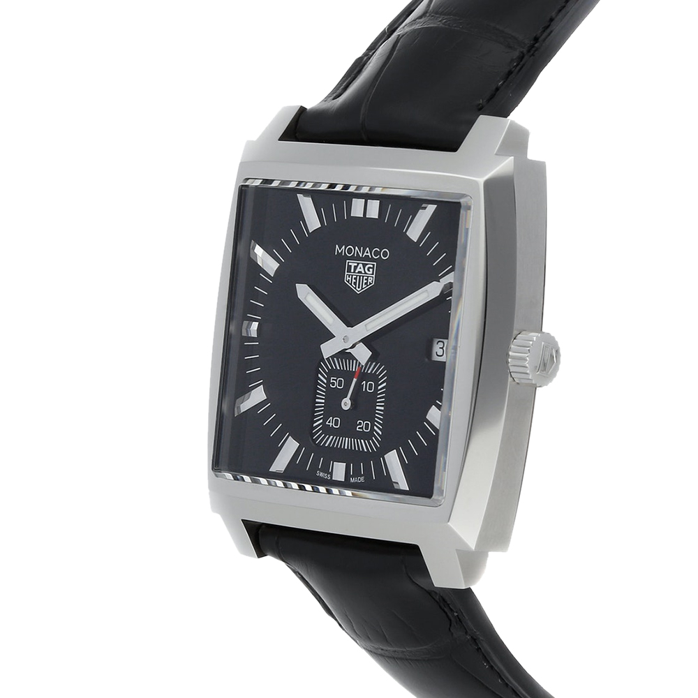 

Tag Heuer Black Stainless Steel Monaco WAW131A.FC6177 Men's Wristwatch