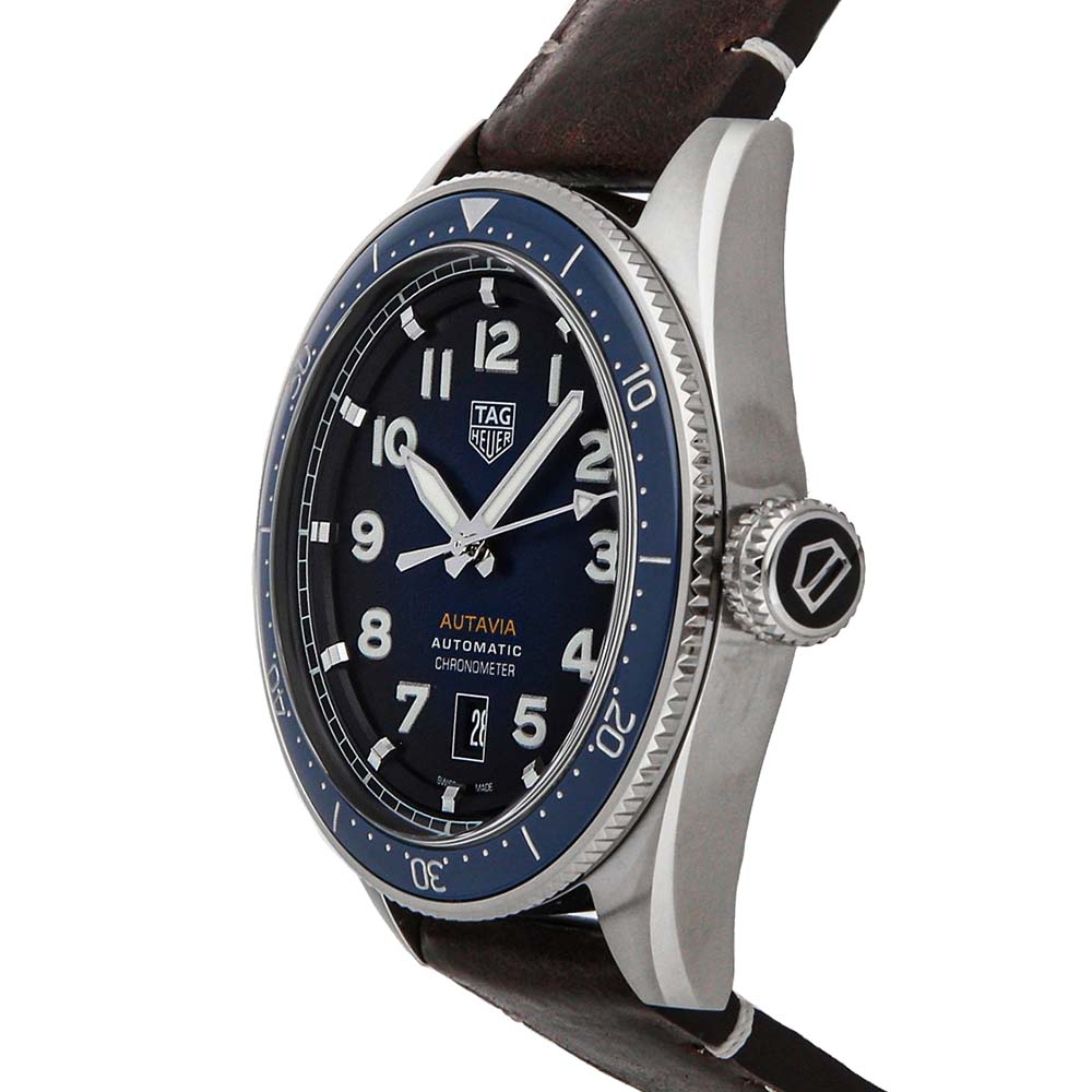 

Tag Heuer Blue Stainless Steel Autavia WBE5116.FC8266 Men's Wristwatch