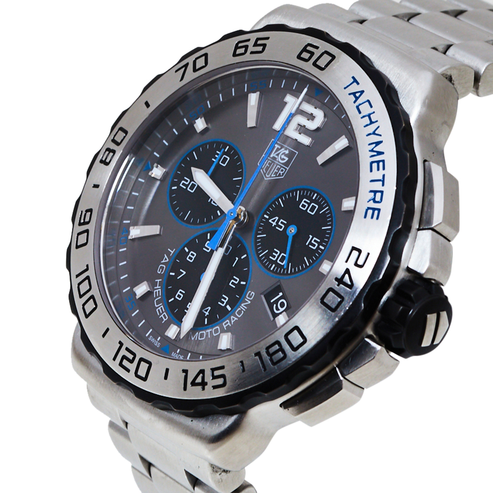 

Tag Heuer Grey Stainless Steel Formula, Silver