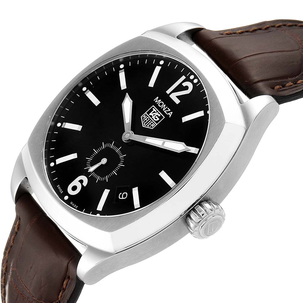 

Tag Heuer Black Stainless Steel Monza WR2110 Men's Wristwatch