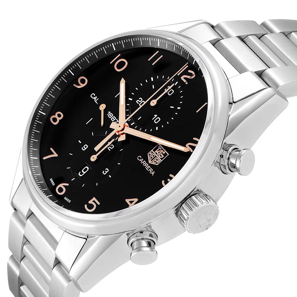 

Tag Heuer Black Stainless Steel Carrera
